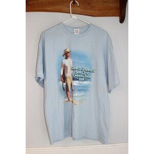 Kenny Chesney Sun City Carnival Tour 2009 T-Shirt XL Gildan Light Blue Short Sle
